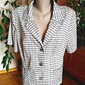 Легкий летний хлопковый пиджак, стрейч, Agat collection, размер-XL