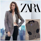 Класний піджак у дрібну клітинку від zara basic, р. s

