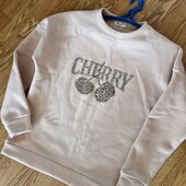 Свiтшот Cherry на теплому флiсi.S-M-L
