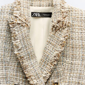 Стильний твідовий піджак Zara, S