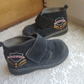 Туфельки на липучці замшеві (24)