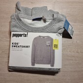 Пэппертс! Утепленный свитшот для девочки, кофта на флисе! 122/128! Лот 12