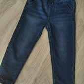 Dunnes stores джинсовые штанишки в спортивном стиле рост 92/ 98 см
