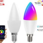умная Rgb лампочка Ledvance smart+ 5 вт E14 220в 2700-6500 К 470lm