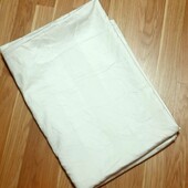 Однотонный белый пододеяльник 100% хлопок размер 150×210