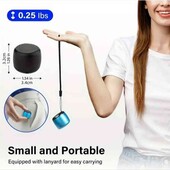 Портативна Bluetooth міні-колонка M1 об'ємний звук металевий корпус з ремінцем чорна.