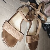 Ecco 36p шкіряні босоніжки