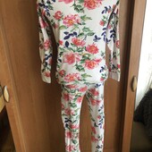 Пижама, комплект, костюм, 100% коттон, 11 р 146 см, Next. в ідеалі