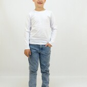 Білий базовий котоновий реглан