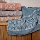 Рушники Однотонні листочки 50*100 см бавовна 2 шт