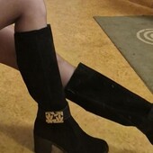 Сапоги-труби, натур.нубук, 38 розмір, зима