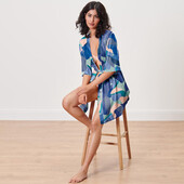 ♕ Гарний халатик з віскози від Tchibo (Німеччина) розміри наші 44-46(36/38 євро) без пояса