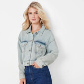 ♕ Стильна жіноча джинсова куртка esmara®, розмір наш 32-36(34 євро)