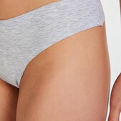 Арт.058 трусики жіночі сірі безшовні стрінги бавовняні hunkemoller євро розмір хл.
