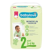 Дитячі підгузки Babylove, розмір 2 - 14 штук + лактаційні вкладиші 10 шт!