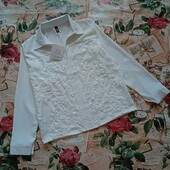 ***Стильная женская блуза в белом цвете Фото реальное