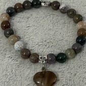 Новинка!Красивый браслет резинка,камни Агат