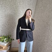Актуальний, подовжений піджачок в смужку ❤️ 100% Натуральна овеча шерсть