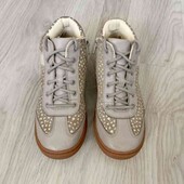 Clarks брендовые лёгкие деми ботиночки натуральная кожа + замша размер 31