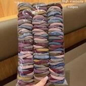 Резинки для волосся 100шт