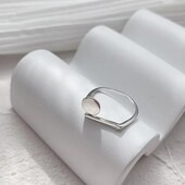 Стильное серебряное лаконичное дизайнерское кольцо Серебро 925 пр.