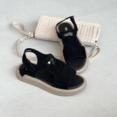 Натуральна замша. Стильні зручні босоніжки