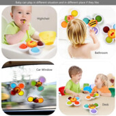 Fidget spinner Сенсорная образовательная игрушка 3в1 Woopie baby Развивающая силиконовая игрушка