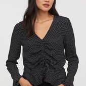 Блуза в горох h&m