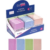 Блокнот А7 на резинці 7,510,5см 80ар. тверда обкладинка 5801лінія