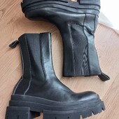 Zara шкіряні челсі 39 розмір устілка-25