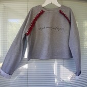 Укорочений світшот, кроп топ на 14-15 років