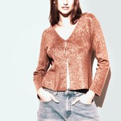 Нарядный люрексовый кардиган