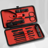 Манікюрний набір для догляду за нігтями, бровами та обличчям на 12 предметів, Манікюрні набори для ч