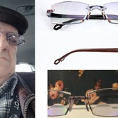 Бифокальные безрамочные очки унисекс с антибликовым напылением