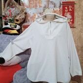 ❤️Брендовая белая с двух сторонний флиска тёплая кофта отличное❤️Турция.Пог150-200см.