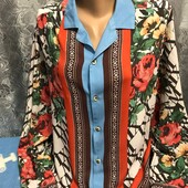 Блузка из штапеля на женщину XL/XXL,см.замеры