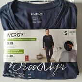 Чоловіча піжама синя Livergy S