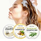 В лоті 1 на вибір твердий шампунь-бар:рисовий,імбирний або розмариновий,60 грам.Якість чудова!