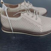 Жіночі шкіряні туфлі мокасини 36р.