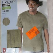 Livergy брендовый мужской реглан цвет оливковый размер евро 52/54