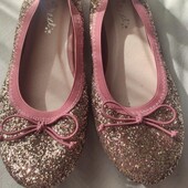 Next золоті балетки на свята р.3