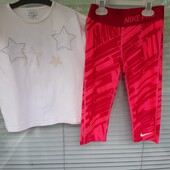 Дуже гарний наборчик капрі+ футболка на 7-8 років.