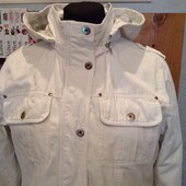 Натуральная утепленная куртка с капюшоном (фасон френч) CN, р. 48-50