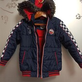 Куртка зимняя на флисовой подкладке,нюанс