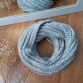 Сіренький, мягесенький, в'язаний хомут ❤️