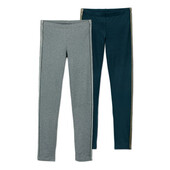 ♕ 1 шт ♕ Якісні легінси з органічної бавовни від Tchibo (Німеччина) розмір 158/164 темно-сині,б/в