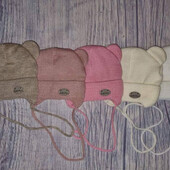 Теплі шапулі на флісі хлопчик/дівчинка 0-6,6-12 місяців