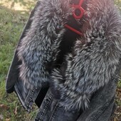 Мех. Опушка на капюшон чонобурка