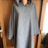 Меховушка, плюшева туника, кофта, худи, довга, 4-5 XL. ohs. в ідеалі