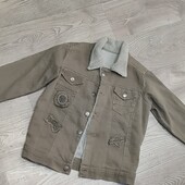 Джинсовий піджак на флісі 7-8років